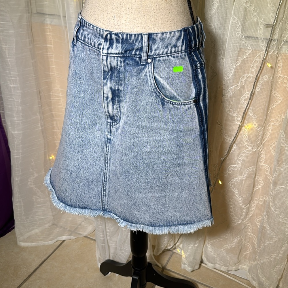 Adidas Blue A-Line Knee-Length Skirt - Picture 3 of 9